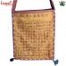 Earthy Brown Mirror Work Large Shoulder Bag - Ethnic Indian Banjara Bag - Customization Available