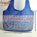 Azure - Fashionable Denim Mirror Working -  Large Shoulder Tote Bag - Banjara Gypsy Bag