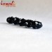 Black Fella - Oval Shape Handmade Glass Beads