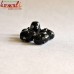 Black Fella - Oval Shape Handmade Glass Beads