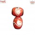 Red Swan Oval - Handmade Glass Beads for DIY Crafting