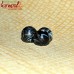 Black Sparkles - Handmade Glass Beads