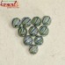 Blue Green Swirls - Handmade Glass Beads