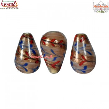 Rhythmic Brown - Handmade Glass Beads Jewellery Making and Crafting Beads