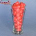 Cherry Red Oval - Handmade Resin Beads