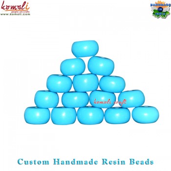 Blue Block - Handmade Resin Beads - Custom Product
