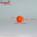 Mini Orange - Handmade Custom Resin Beads Crafting Supplies Jewelry Making