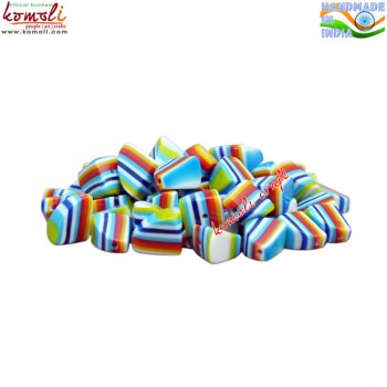 Lite Multicolor Pebble - Handmade Crafting Supplies Resin Beads for Jewelry Making