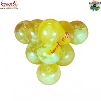 Smoky Yellow - Resin Beads Jewelry Making Crafting Supplies, Custom Colors