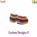 Multicolor Layered Pebble - Handmade Resin Beads Jewelry Making Crafting Supplies