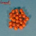 Orange Crackle - Handmade Jewellery Making Crafting Supplies Resin Beads