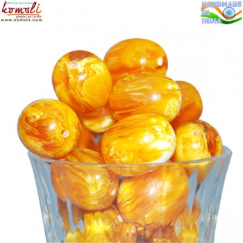 Jumbo Yellow - Resin Beads for Jewellery Making Custom Designs Colors