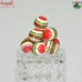 Round Multi Layered Red Base - Handmade Jewellery Making Resin Beads