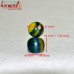 Green Base Round Multi Layered - Resin Beads