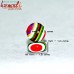 Multicolored Red Base Flat - Handmade Crafting Supplies Resin Beads