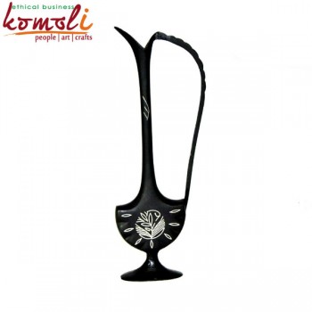 Arabic Pitcher - Black Metal Tiny Flower Vase