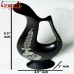 Sterling Ewer - Bidri Work Flower Vase With Silver Inlay Work Black Metal Handicraft