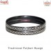 Fireworks - Silver Engraved Bangle Bidri Art