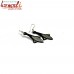 Grapnel Anchor Black Metal Bidri Art Silver Inlay Earrings