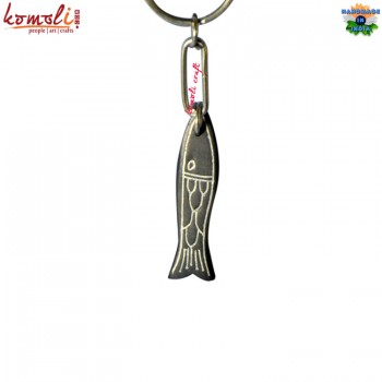 Fish - Artistic Silver Engraved Key Chains