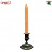 Zinc Alloy Silver Inlay Bidri Candle Stand