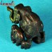 Lucky Figurine Happy Family of 7 Elephants - Brass Artifact