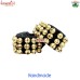 Black Dancing Ghungroo Pad, Handmade Brass Bells on Cotton Pad