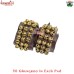 Brass Dancing Ghungroo Pad on Leather, Musical Jingle Bells, Anklet Bells