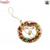 Miniature Christmas Wreath Made of Colorful Jingle Bells Ornaments Decoration - Customization Available