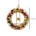 Miniature Christmas Wreath Made of Colorful Jingle Bells Ornaments Decoration - Customization Available
