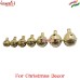 Solid Brass Sleigh Bells, Golden Christmas Bells, Indian Handmade Bells