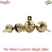 Solid Brass Sleigh Bells, Golden Christmas Bells, Indian Handmade Bells