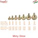 Solid Brass Sleigh Bells, Golden Christmas Bells, Indian Handmade Bells