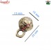 Small Round Brass Bell with Dent Marks - Indian Brass Ghungroo Sleigh Bell Crafting Supplies