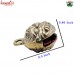 Tibetan Style Devil Design Round Brass Sleigh Jingle Bell For Home Decoration Crafting Supplies