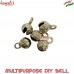 Carved Leaf Design Miniature Sleigh Bells Brass Ghungroo