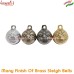 Brass Sleigh Bells, Protection Guardian Bell, Gremlin Bell, Ride Bell, Monster Demon Devil Face