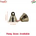Tanjori Brass Temple Bell Small - Decorative Pooja Mandir Gold Bells
