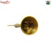 Swastik Brass Golden Hand Bell For Prayers Pooja Home Temple Decoration