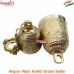 Hand Carved Brass Temple Bells, Golden Solid Brass Quality Temple Bells