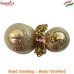 Hand Carved Brass Temple Bells, Golden Solid Brass Quality Temple Bells