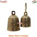 Hand Carved Brass Temple Bells, Golden Solid Brass Quality Temple Bells