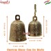 Hand Carved Brass Temple Bells, Golden Solid Brass Quality Temple Bells