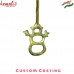 Snowman Brass Christmas Ornament Tree Decoration