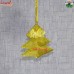 Christmas Tree -  Flat Brass Metal Xmas Ornament Hanging Decoration