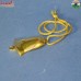3D Half Bell -  Brass Metal Golden Christmas Ornament Tree Hanging