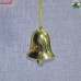3D Half Bell -  Brass Metal Golden Christmas Ornament Tree Hanging