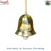 3D Half Bell -  Brass Metal Golden Christmas Ornament Tree Hanging