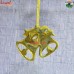 Flat Christmas Metal Ornaments - Pair of Bells - Brass Christmas Hanging Ornaments Decoration