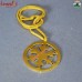 Golden Snowflakes Flat Metal Brass Christmas Tree Ornaments Decorations